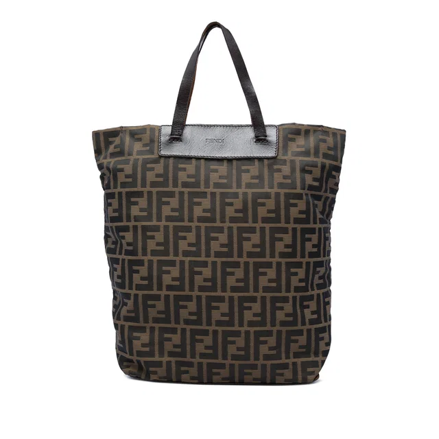 Brown Fendi Zucca Canvas Tote in Brown Canvas from Designer Revival