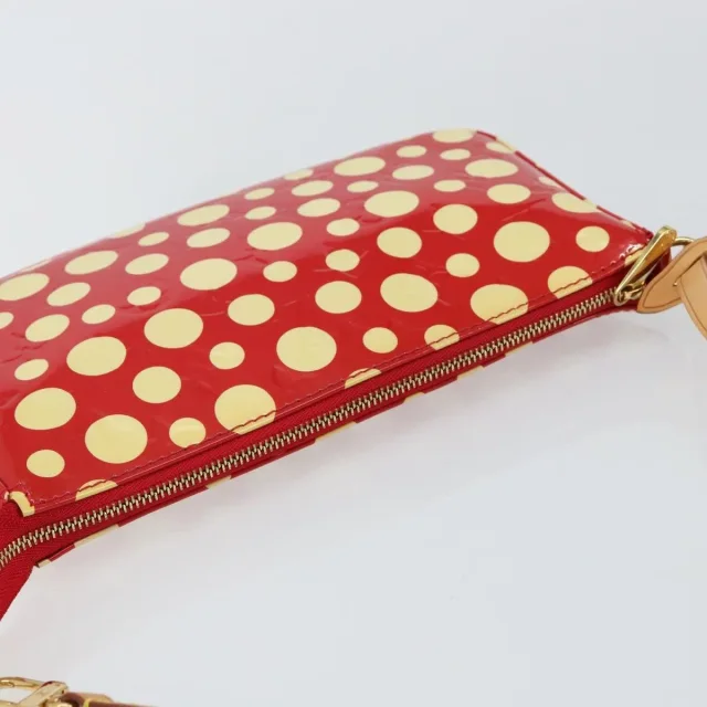Louis Vuitton Pochette Accessoires Yayoi Kusama Painted Dots Monogram Vernis Red Patent_leather Bag in Red Patent leather from HEWI, photo 18 of 23