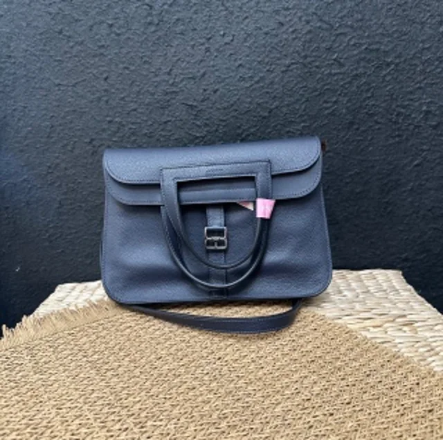 Hermès Halzan Midnight Blue Z-Mark in Navy from Luxury Promise, photo 1 of 1