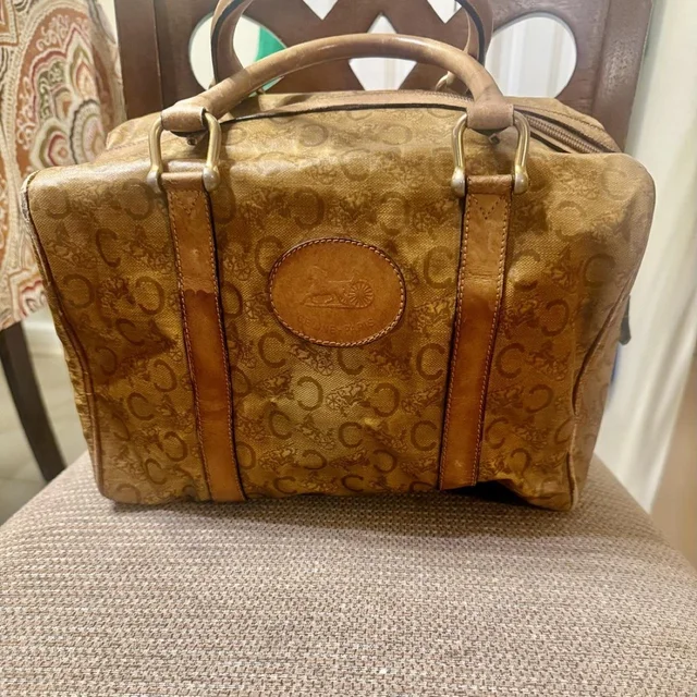 Celine Women's Bag - Tan/Brown in brown|neutral|red from Depop, photo 1 of 1