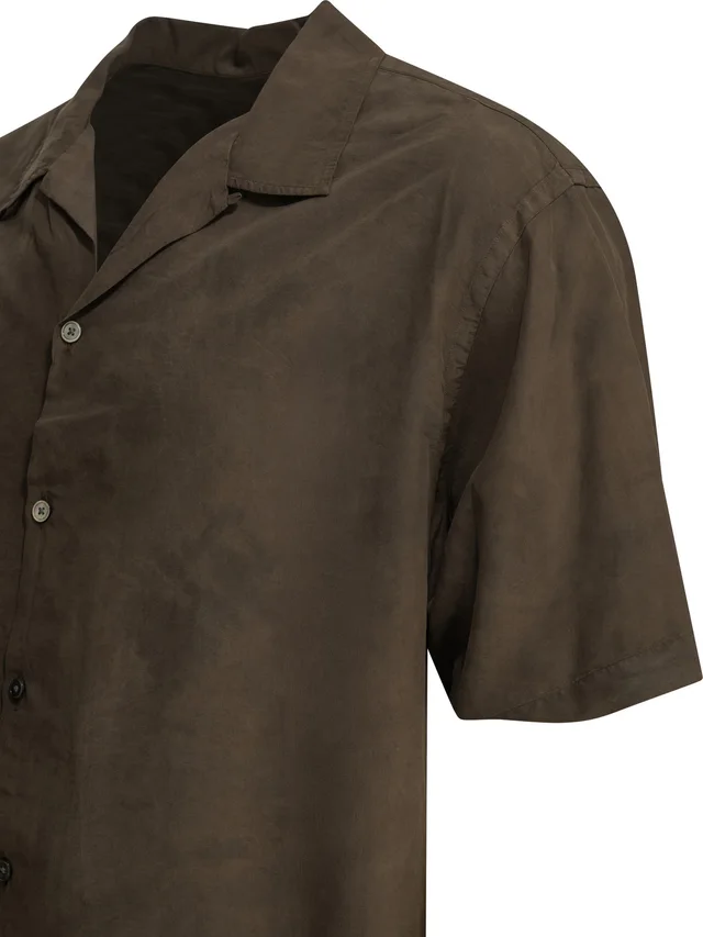 A.PRESSE Natural Dyed Camp Collar Shirt, photo 4 of 4 from SENSER