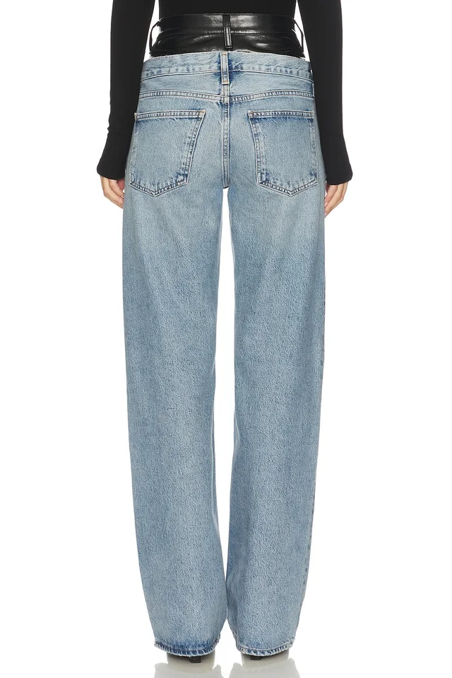 AGOLDE Elson High Rise Loose Jeans in Detox & Outbreak, photo 4 of 6 from REVOLVE (Canada)