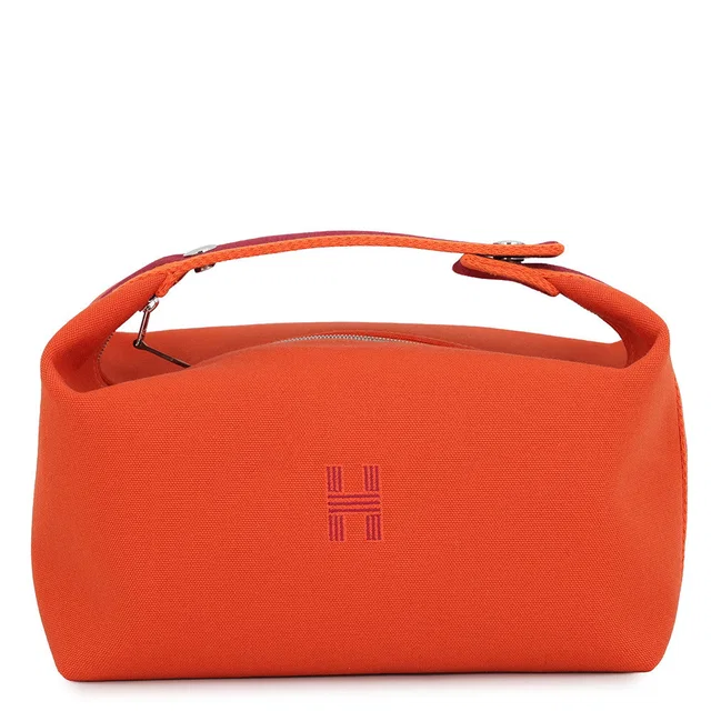 Hermès Brid a Black Orange・Feu Canvas Size GM in Black Canvas from GALLERY RARE