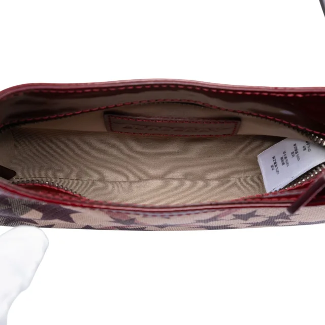 Beige Burberry Mini Supernova Check Coated Canvas Stars Hobo Shoulder Bag in Beige Coated canvas from Designer Revival, photo 4 of 7