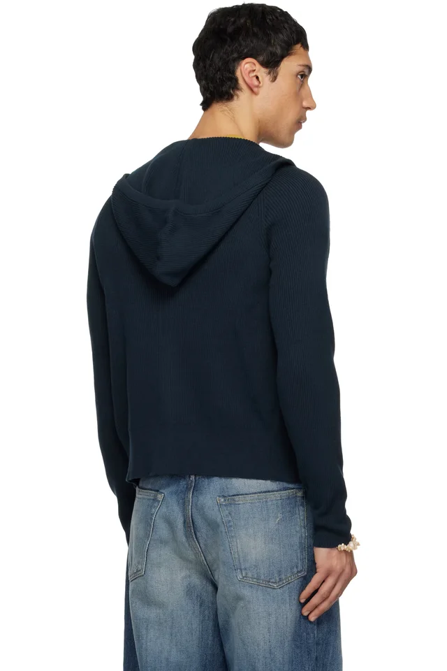 CARRER Navy Matti Hoodie, photo 3 of 4 from SSENSE