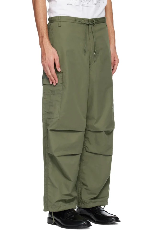 WTAPS Khaki Nyco Weather Cargo Pants, photo 2 of 4 from SSENSE