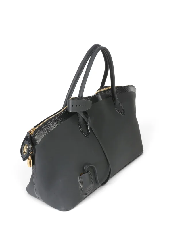 Louis Vuitton Black Leather Obsession Lockit East-West Bag in Black Leather from Season 2 Consign, photo 3 of 8