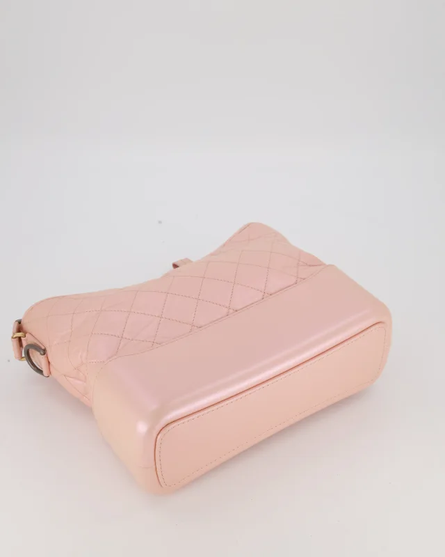 Chanel Large Gabrielle Bag in Light Pink Crumpled Calfskin Leather with Mixed Hardware in Pink Calfskin from Sellier, photo 17 of 19