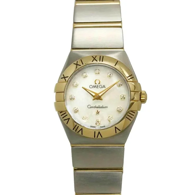 Omega Constellation Polished Two-Tone 123 20 24 60 55 002 Ladies' Watch 12p Diamond White… in white from Grailed