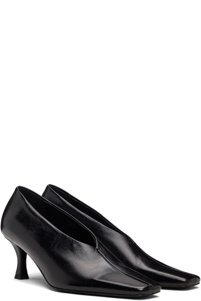 Proenza Schouler Black Trap Pump Heels, photo 4 of 5 from SSENSE