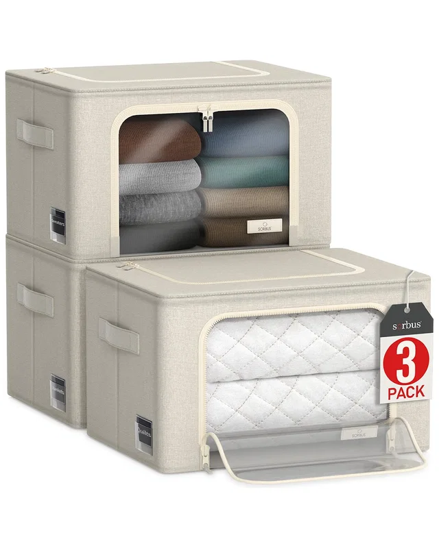 Sorbus Storage Bins With Metal Frame, image 1 of 1 from Rue La La