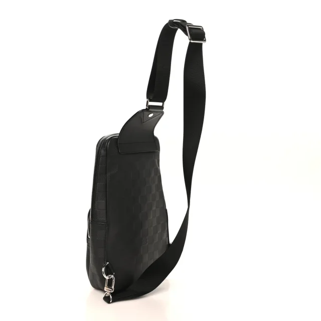Louis Vuitton Damier Infini Avenue Sling Bag Onyx in Nylon from FASHIONPHILE, photo 3 of 9