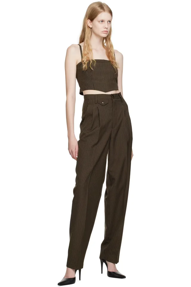 Maiden Name Brown Maria Tank Top, photo 4 of 4 from SSENSE