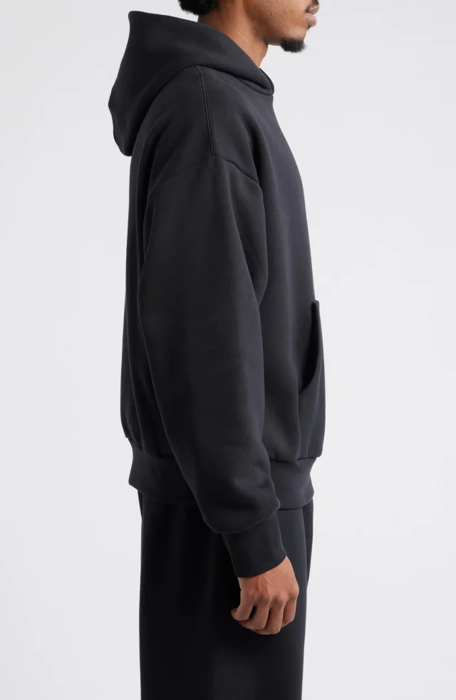 Fear of God Essentials Classic Fleece Hoodie in Black, photo 3 of 6 from Nordstrom Rack