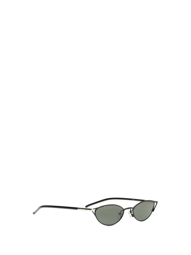Alexander McQueen 861674i3331 Slim Cat-Eye Sunglasses — Black Metal in Black from HEWI