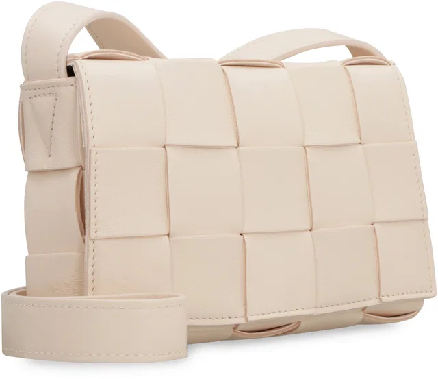 Bottega Veneta Cassette Crossbody Bag — Beige Lamb Leather in Beige Lambskin from HEWI