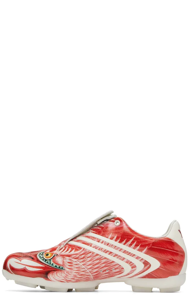 Y-3 Red F50 Beast Sneakers, photo 3 of 5 from SSENSE