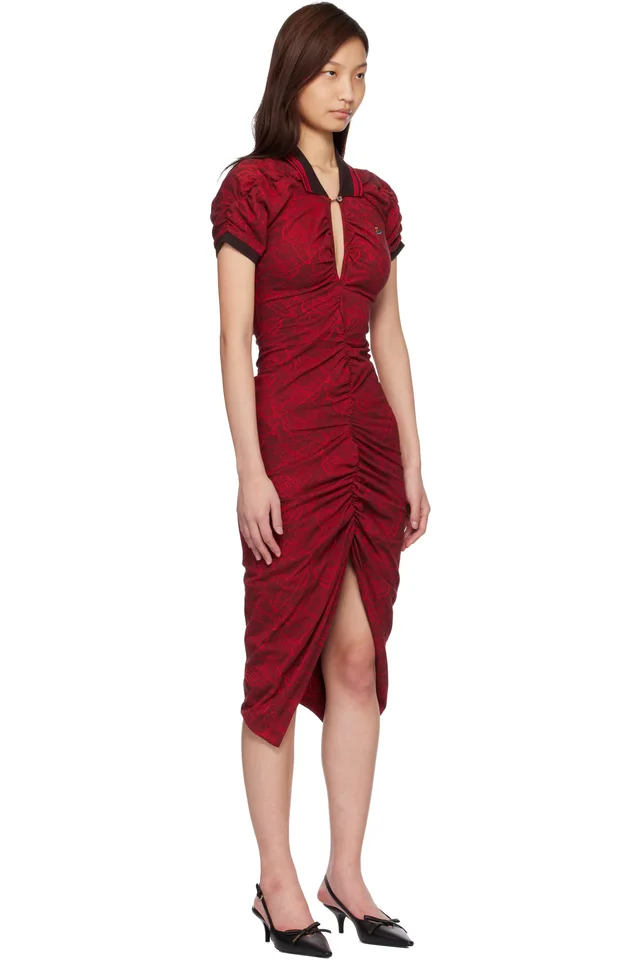 Vivienne Westwood Red Pulling Midi Dress, photo 2 of 2 from SSENSE