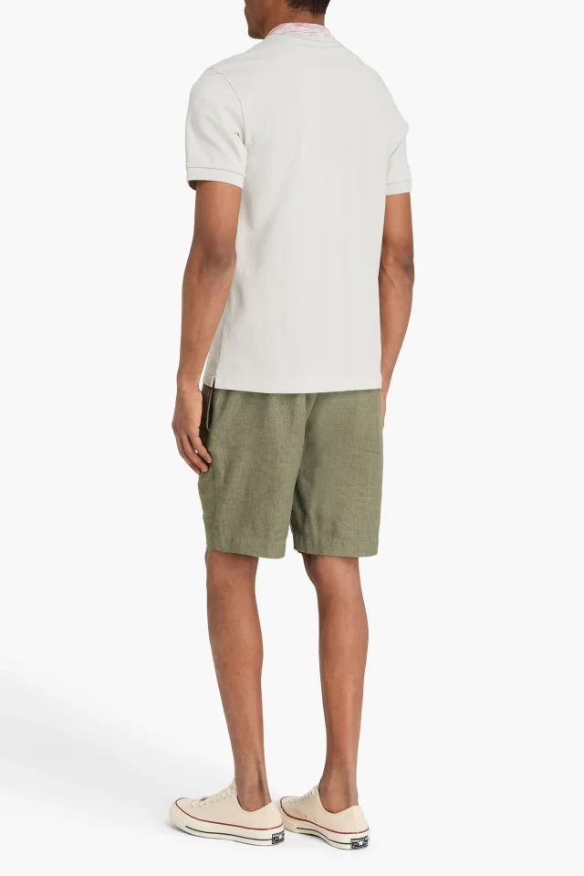 Missoni Cotton-Piqué Polo Shirt with Crochet-Style Collar, photo 3 of 4 from THE OUTNET