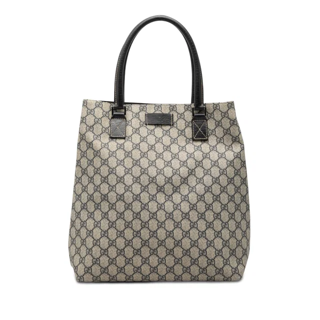 Blue Gucci GG Supreme Tote in Blue Coated canvas from Designer Revival