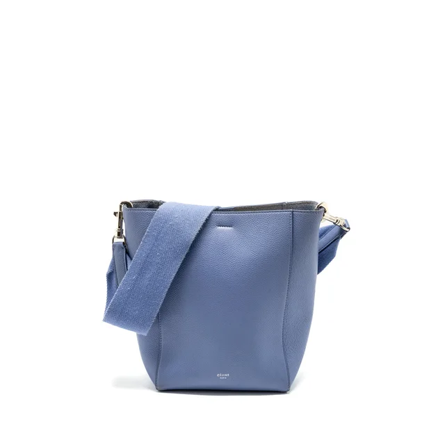 Celine Sangle Bucket Bag Calfskin light Purple SHW in Purple Calfskin from EMIER