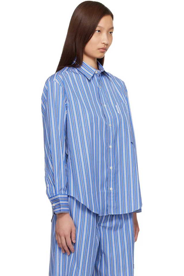 HommeGirls Blue Oxford Shirt, photo 2 of 2 from SSENSE