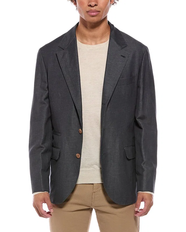 Brunello Cucinelli Wool & Linen-Blend Blazer, image 1 of 1 from Gilt