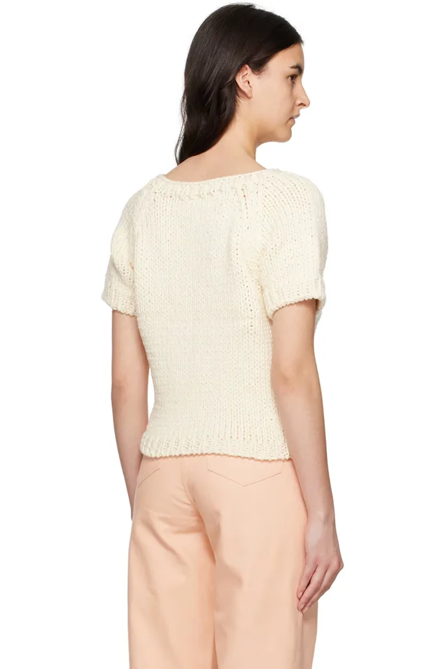 Raf Simons Off-White Bulky Sweater, photo 3 of 4 from SSENSE