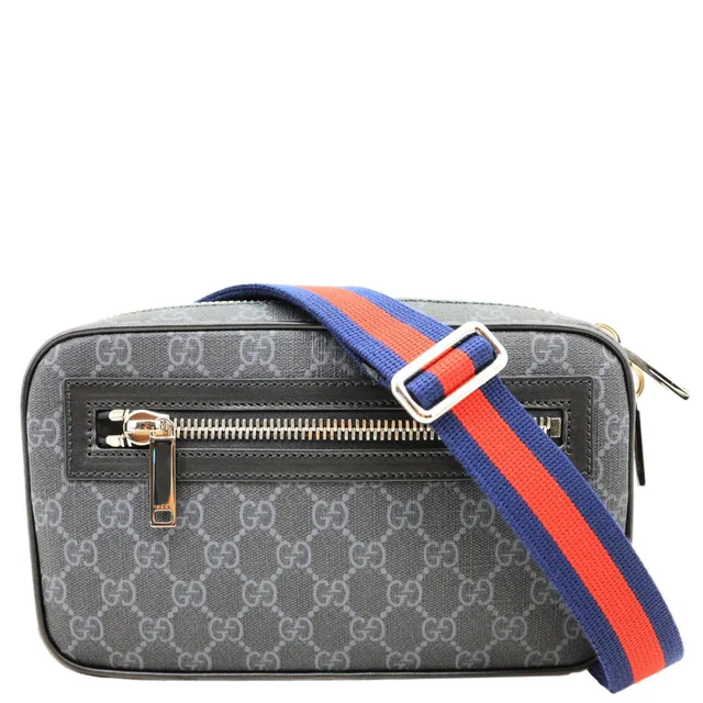 Gucci GG Supreme Canvas Bumbag Black 792094 in Black Canvas from Dallas Designer Handbags
