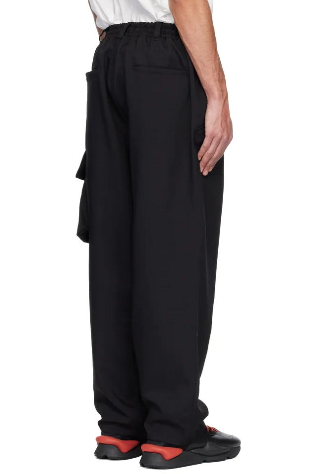 Y-3 Black Sport Uniform Cargo Pants, photo 3 of 4 from SSENSE