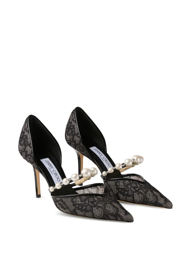 Jimmy Choo Aurelie 85 lace pumps, photo 2 of 2 from FARFETCH