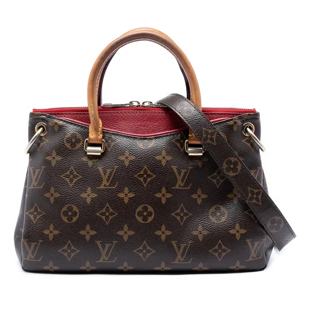 Brown Louis Vuitton Monogram Pallas BB Satchel in Brown Coated canvas from Designer Revival