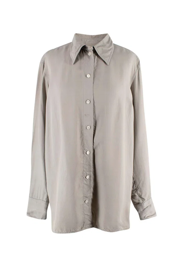Celine Light Grey Oversized Shirt in Grey from HEWI