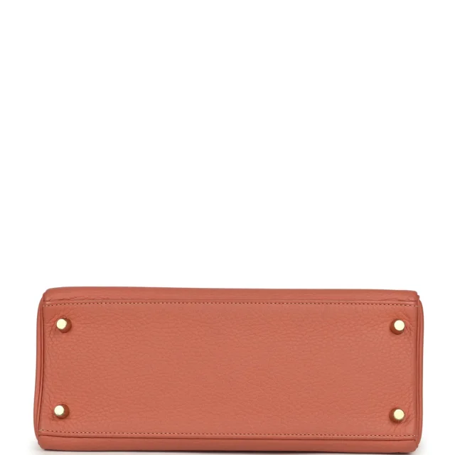 Hermès Kelly Retourne 28 Rosy Togo Gold Hardware in Togo leather from Madison Avenue Couture, photo 6 of 9