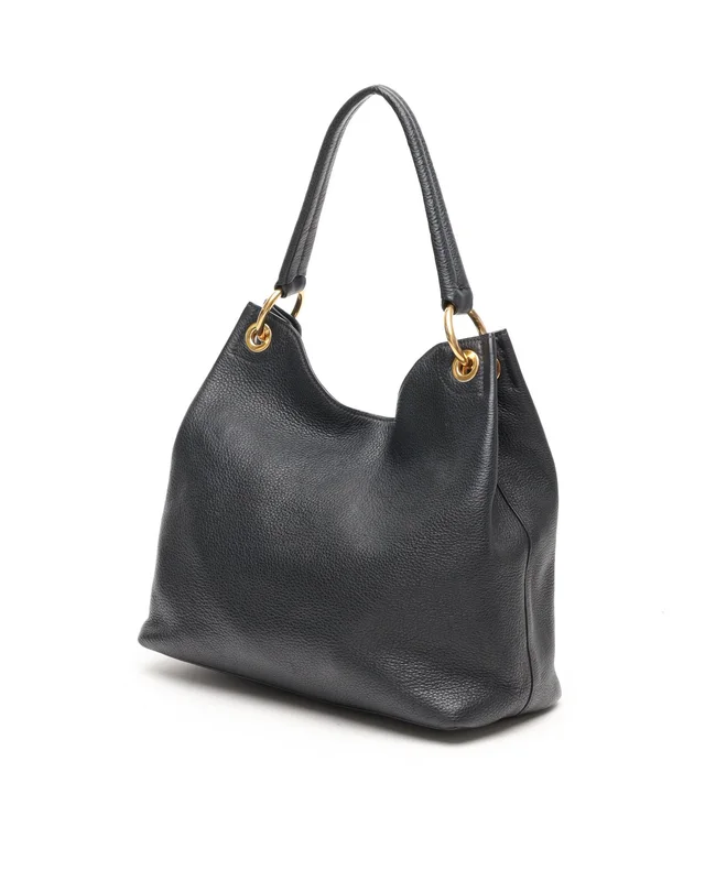 Prada Vitello Phenix Hobo Bag in Denim from A Retro Tale, photo 3 of 10