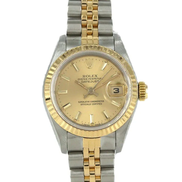Rolex Datejust 69173 SSxYG Automatic in Dial color: Gold Case: Stainless steel x yellow gold Bracelet: Stainless steel x yellow gold from KOMEHYO