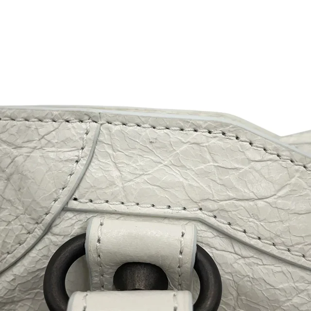 Balenciaga City 2way Bag White806395 Arena Lambskin Size Mini in Lambskin from GALLERY RARE, photo 8 of 18