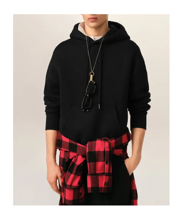 Ami Paris Black cotton hoodie with embossed Ami de Coeur, photo 2 of 6 from SENSER