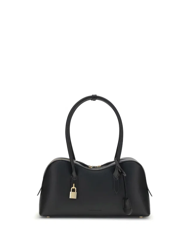 Stella McCartney Ryder Shoulder Bag — Black Upper: Polyester in Black Leather from HEWI