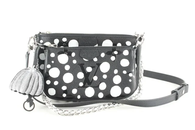 Louis Vuitton Kusama Dots Black Monogram Empreinte Multi Pochette in Black from Bagriculture