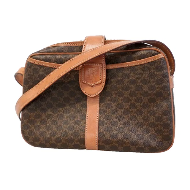Celine Shoulder Bag Macadam Brown Gold in Brown from The Reluxe