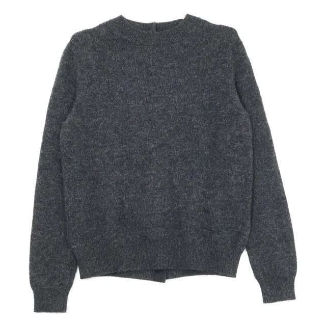 Chanel Cashmere Back Button Knit Sweater 42 in Cashmere from The Reluxe