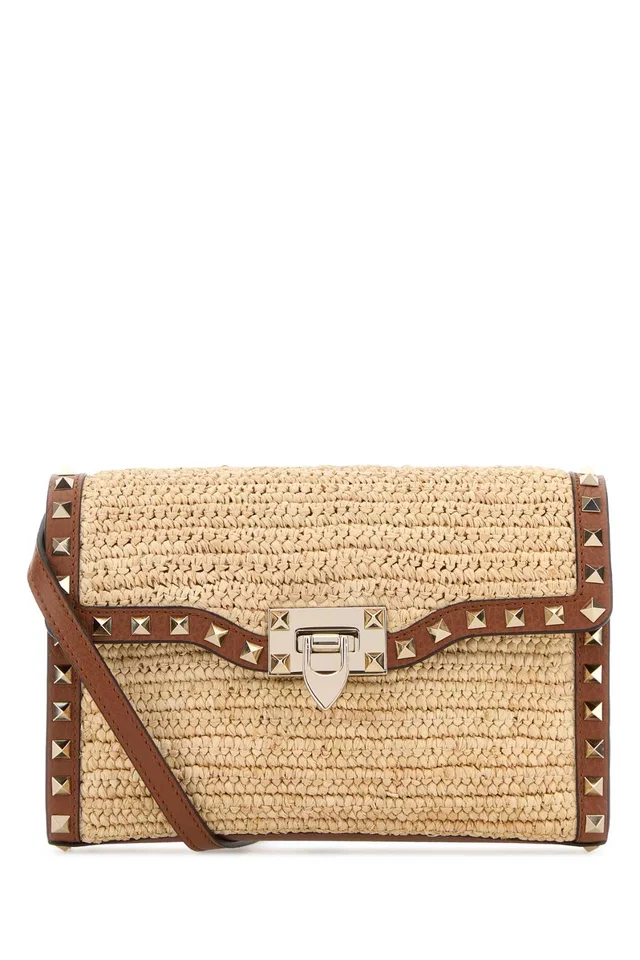 Valentino Garavani Crossbody Bag — Beige in Beige Woven leather from HEWI