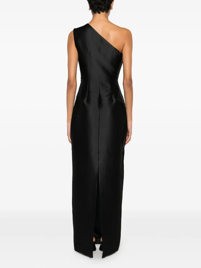 Solace one-shoulder pleated maxi dress, photo 4 of 5 from SENSER