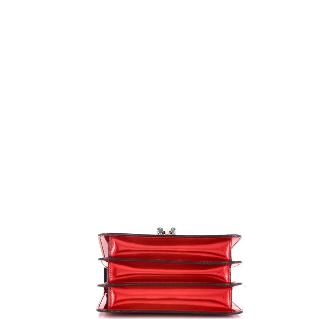 Bvlgari Small Serpenti Top Handle Bag Patent in red Patent leather from Poshmark, photo 4 of 7