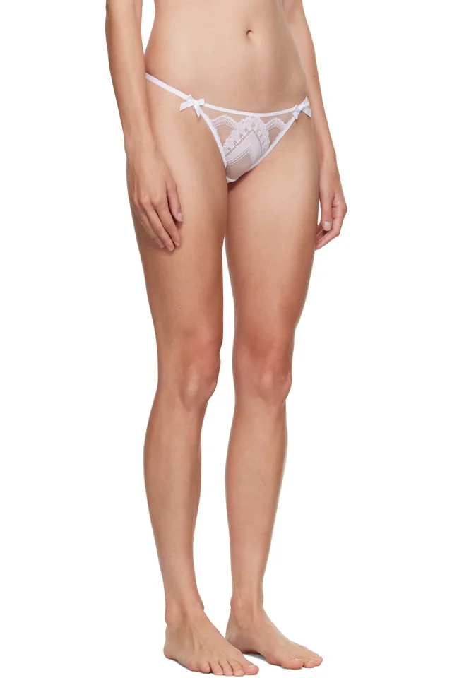 Agent Provocateur White Alysia Briefs, photo 2 of 4 from SSENSE