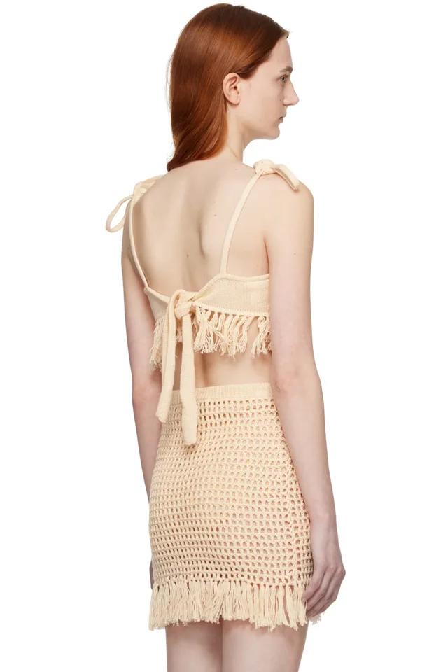 The Garment Beige Egypt Bra, photo 3 of 4 from SSENSE