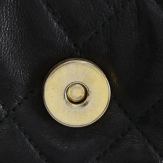Chanel Matelasse Lambskin Shoulder Bag in Black Lambskin from LuxUness, photo 16 of 20