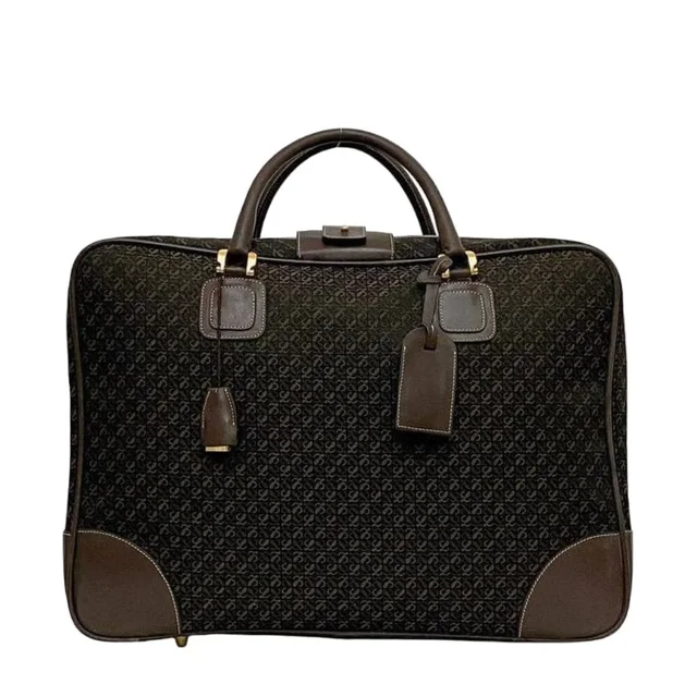 Loewe Boston Bag Brown Anagram in brown|red Canvas from Poshmark, photo 1 of 1