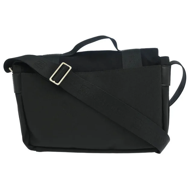Chanel Sport Line Flap Messenger Wool And Nylon Black Bag in Black Nylon from HEWI, photo 2 of 10
